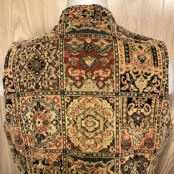 Vintage Orvis Womens Tapestry Vest made in USA size Medium - Picture 5 of 9